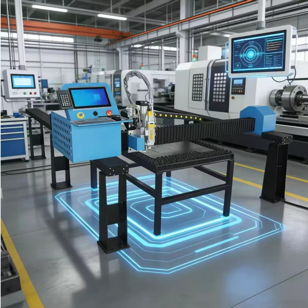 Industrial Fiber Laser Cutting Machine - Промышленный портативный портальный станок с ЧПУ