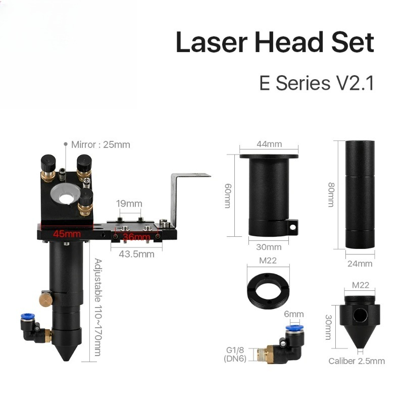 Co2 Laser Mirror - Комплект CO2-головки Cloudray серии E с