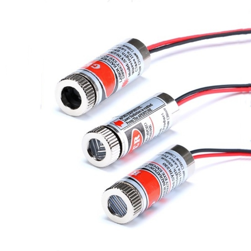 Industrial Laser Line Module - 650 нм, 5 мВт, красная точка/линия/крест,