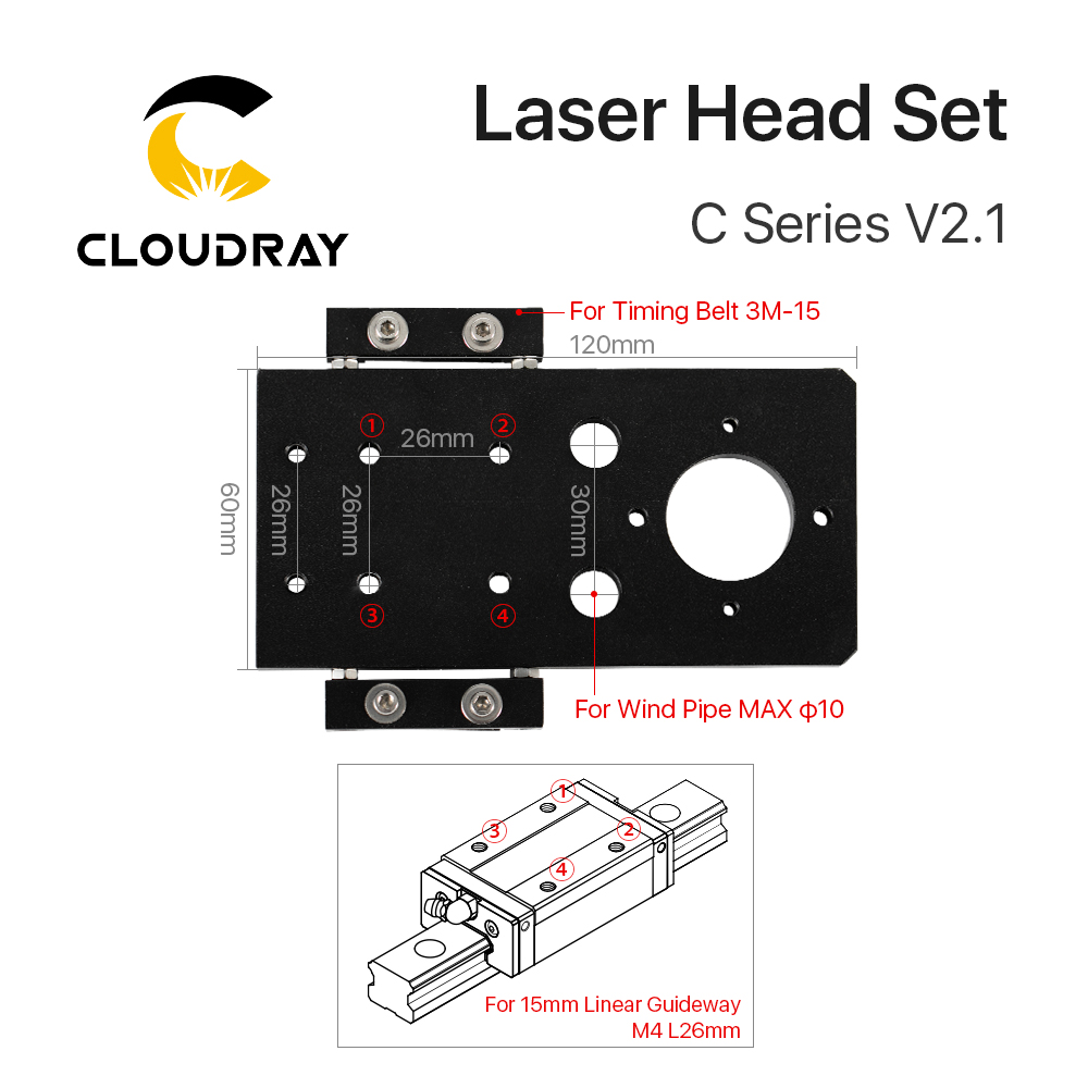 Набор лазерных головок Cloudra – обзор и цена Co2 Laser Mirror